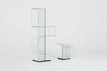OLLIE - Open crystal bookcase by Glas Italia - view 3